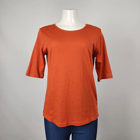 Eric Alexandre Orange Cotton Top Size M/L - Picture 1 of 9